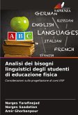 Analisi dei bisogni linguistici degli studenti di educazione fisica Analisi dei bisogni linguistici degli studenti di educazione fisica