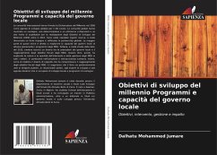 Cover Obiettivi di sviluppo del millennio Programmi e capacità del governo locale