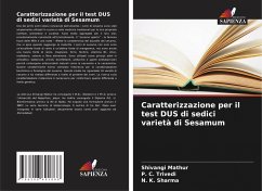 Cover Caratterizzazione per il test DUS di sedici varietà di Sesamum