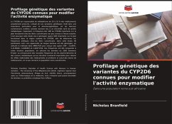 Cover Profilage génétique des variantes du CYP2D6 connues pour modifier l'activité enzymatique