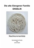 Die alte Giengener Familie ENSSLIN (eBook, ePUB)
