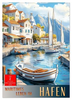 Cover Maritimes Leben im Hafen (Wandkalender 2026 DIN A2 hoch), CALVENDO Monatskalender