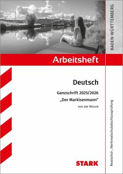 Cover STARK Jan Weiler: Der Markisenmann - Deutsch Ganzschrift 2025/26 BW - Arbeitsheft mit Lösungen
