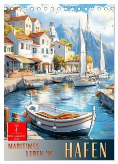 Cover Maritimes Leben im Hafen (Tischkalender 2026 DIN A5 hoch), CALVENDO Monatskalender