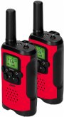 Alecto Walkie Talkie 2er Set für Kinder, 7 km Reichw., rot/schw.