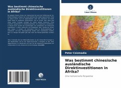 Cover Was bestimmt chinesische ausländische Direktinvestitionen in Afrika?