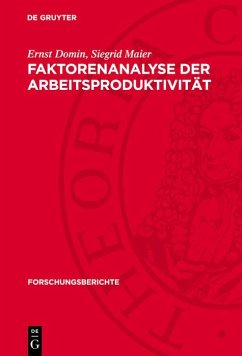 Cover Faktorenanalyse der Arbeitsproduktivität (eBook, PDF)