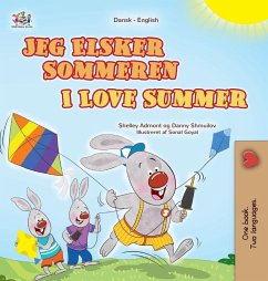 Cover I Love Summer (Danish English Bilingual Children's Book)