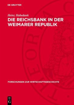 Cover Die Reichsbank in der Weimarer Republik (eBook, PDF)