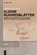 Kleine Ruhmesblätter (eBook, ePUB) - Bild 1
