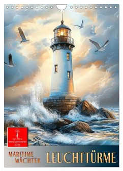 Cover Maritime Wächter - Leuchttürme (Wandkalender 2026 DIN A4 hoch), CALVENDO Monatskalender
