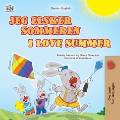 Cover I Love Summer (Danish English Bilingual Children's Book)