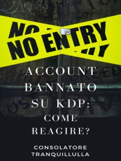Cover Account bannato su KDP: come reagire? (eBook, ePUB)