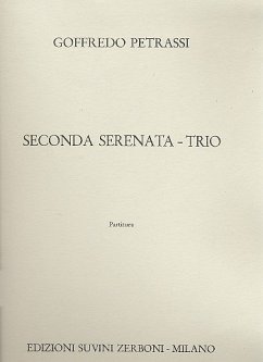 Cover Seconda Serenata Trio for guitar/mandoline score