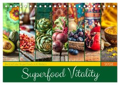 Cover Superfood Vitality - Die Kraft der Superfoods in KI-Bildern (Tischkalender 2026 DIN A5 quer), CALVENDO Monatskalender