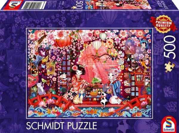 Schmidt 59712 - Japanische Teezeremonie, Puzzle 500 Teile Schmidt 59712 - Japanische Teezeremonie, Puzzle 500 Teile