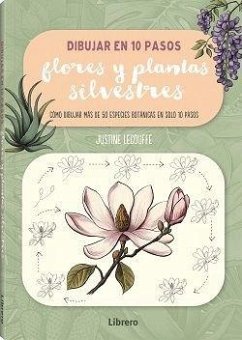 Cover Dibujar en 10 pasos flores y plantas silvestres
