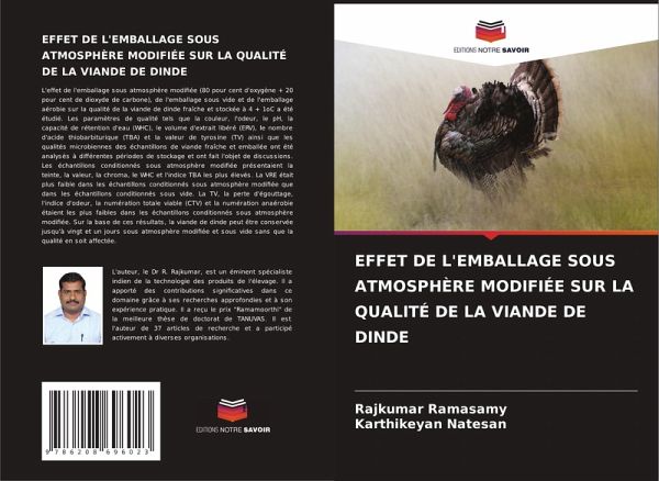EFFET DE L'EMBALLAGE SOUS ATMOSPHÈRE MODIFIÉE SUR LA QUALITÉ DE LA VIANDE DE DINDE EFFET DE L'EMBALLAGE SOUS ATMOSPHÈRE MODIFIÉE SUR LA QUALITÉ DE LA VIANDE DE DINDE