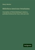 Bibliotheca Americana Vetustissima Bibliotheca Americana Vetustissima