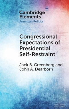 Cover Congressional Expectations of Presidential Self-Restraint