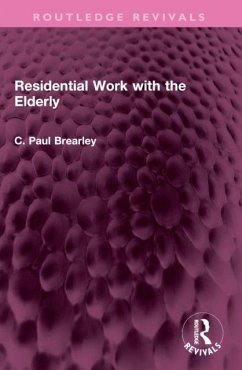 Cover Residential Work with the Elderly