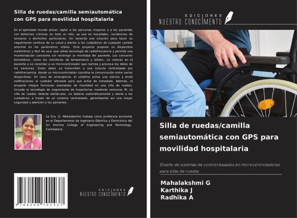 Silla de ruedas/camilla semiautomática con GPS para movilidad hospitalaria