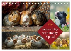 Guinea Pigs with Happy Squeal (Desk Calendar 2026 DIN A5 landscape), CALVENDO 12 Month DeskCalendar