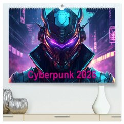Cover Cyberpunk (hochwertiger Premium Wandkalender 2026 DIN A2 quer), Kunstdruck in Hochglanz
