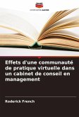 Effets d'une communauté de pratique virtuelle dans un cabinet de conseil en management Effets d'une communauté de pratique virtuelle dans un cabinet de conseil en management