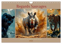Regards Sauvages - Rencontres au c¿ur du monde sauvage (Calendrier mural 2026 DIN A4 vertical), CALVENDO calendrier mensuel