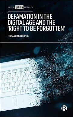 Cover Defamation in the Digital Age and the 'Right to Be Forgotten'