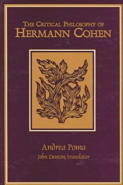 Cover The Critical Philosophy of Hermann Cohen (eBook, PDF)