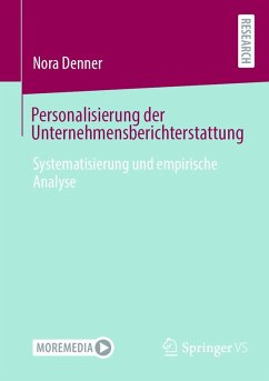 Personalisierung der Unternehmensberichterstattung (eBook, PDF) - Denner, Nora