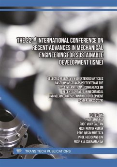 The 22nd International Conference on Recent Advances in Mechanical Engineering for Sustainable Development (ISME) (eBook, PDF)
