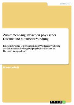 Cover Zusammenhang zwischen physischer Distanz und Mitarbeiterbindung (eBook, PDF)