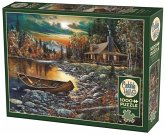 COBBLE HILL PUZZLES - Blockhütte am See 1000 Teile
