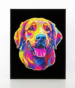 Cover DIAMOND DOTZ 2594367 - Diamond Painting Neon Golden Retriever