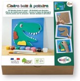 ALADINE 3085488 - 3D-Holzbild zum Bemalen Dinosaurier