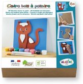 ALADINE 3085489 - 3D-Holzbild zum Bemalen Katze