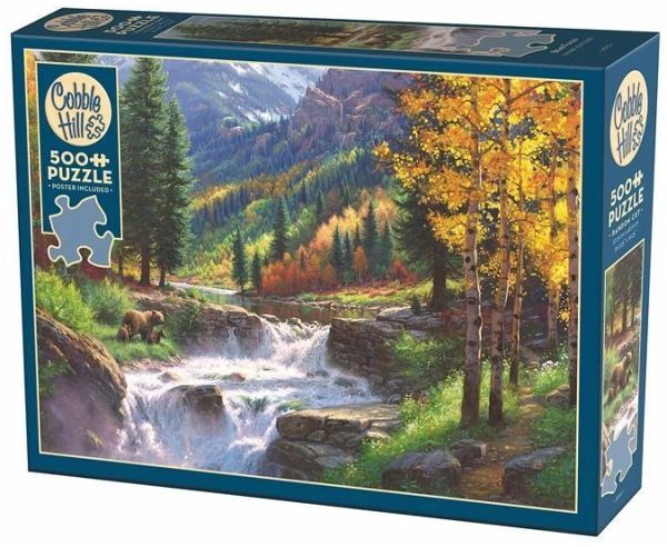 COBBLE HILL PUZZLES 3845112 - Bären am Wasserfall 500 Teile COBBLE HILL PUZZLES 3845112 - Bären am Wasserfall 500 Teile