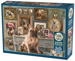 Cover COBBLE HILL PUZZLES 3845111 - Französische Bulldogge 500 Teile