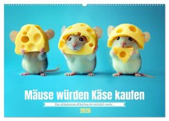 Mäuse würden Käse kaufen (Wandkalender 2026 DIN A2 quer), CALVENDO Monatskalender Mäuse würden Käse kaufen (Wandkalender 2026 DIN A2 quer), CALVENDO Monatskalender
