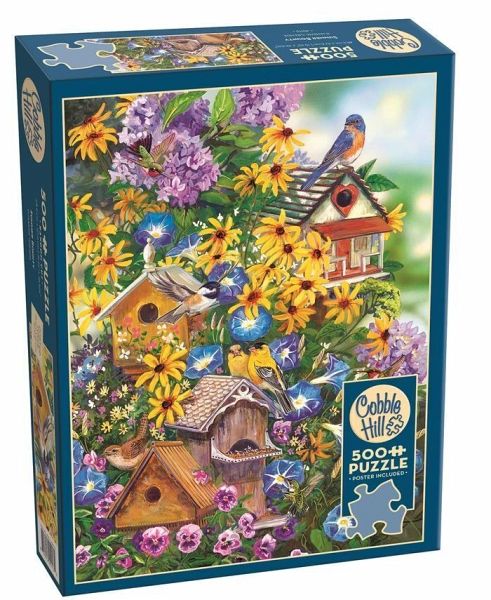 COBBLE HILL PUZZLES 3845113 - Vogelhäuser und Sonnenblumen 500 Teile COBBLE HILL PUZZLES 3845113 - Vogelhäuser und Sonnenblumen 500 Teile