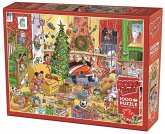 COBBLE HILL PUZZLES - Verrückte Weihnachten 1000 Teile