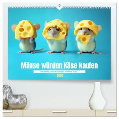 Mäuse würden Käse kaufen (hochwertiger Premium Wandkalender 2026 DIN A2 quer), Kunstdruck in Hochglanz Mäuse würden Käse kaufen (hochwertiger Premium Wandkalender 2026 DIN A2 quer), Kunstdruck in Hochglanz