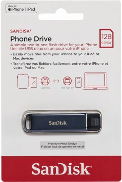 Cover SanDisk Phone Drive 2in1 128GB USB C USB A SDIXD0N-128G-GN6NE