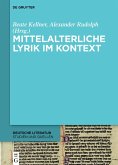 Mittelalterliche Lyrik im Kontext (eBook, ePUB)