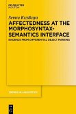 Affectedness at the Morphosyntax-Semantics Interface (eBook, ePUB)