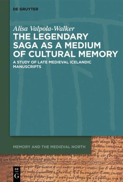 Cover The Legendary Saga as a Medium of Cultural Memory (eBook, ePUB)