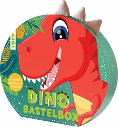 Cover Dino-Bastelbox. Mit Anleitungen, Bastelmaterial und Mitmachbuch 